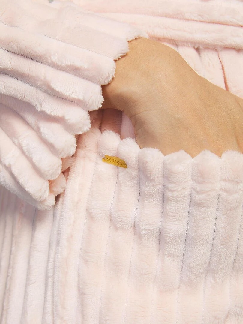 Robe de chambre manches longues Supersoft   Rose