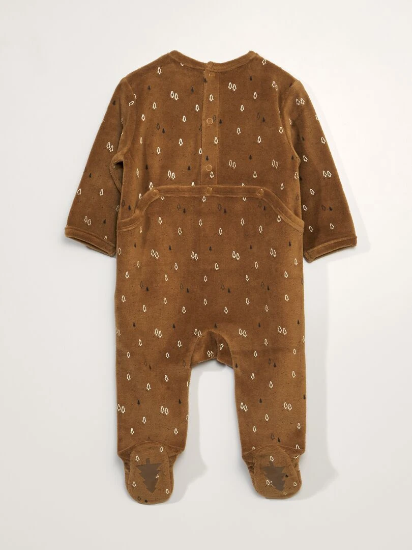 Dors bien en velours   Marron