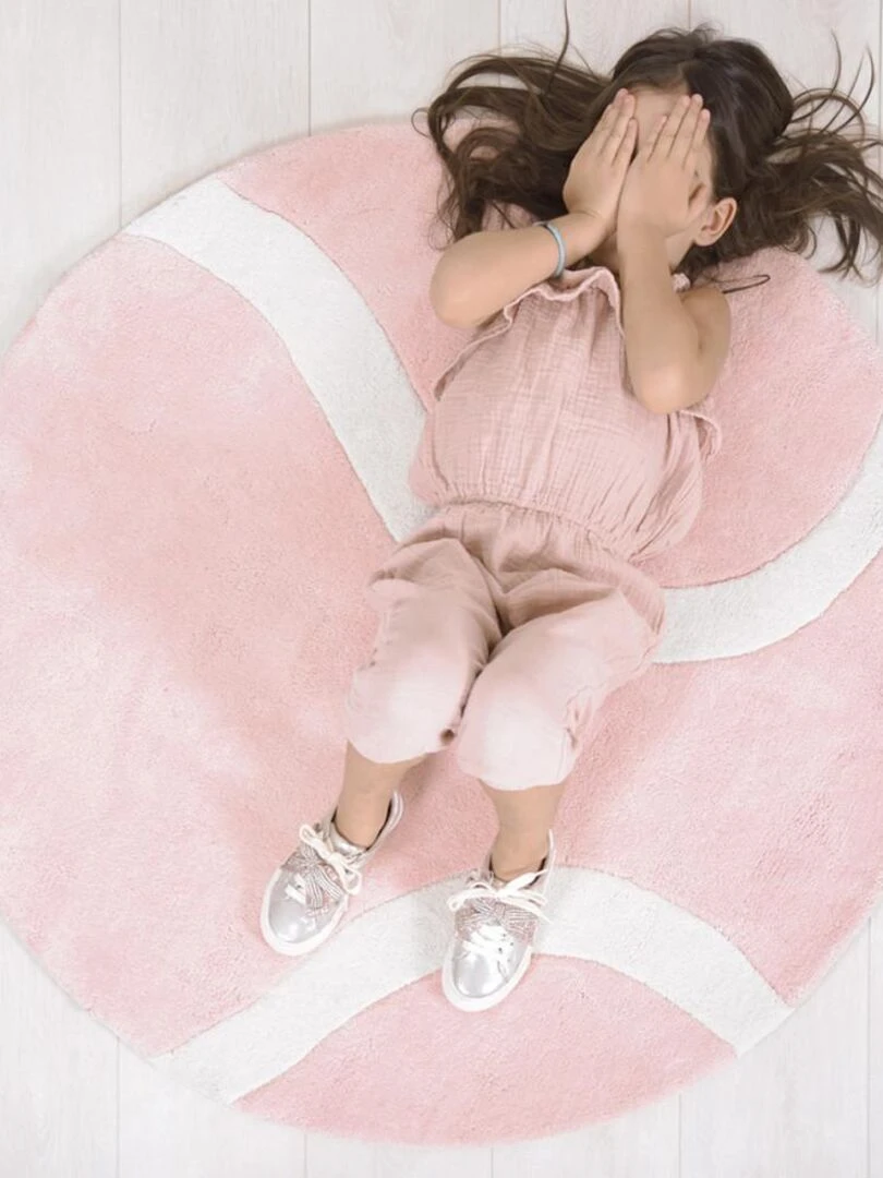 Tapis Coton Tennis Ball par Lilipinso   Lilipinso   Rose