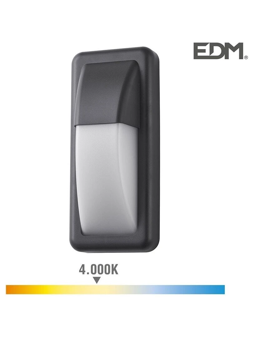 Applique surface LED verticale Noir