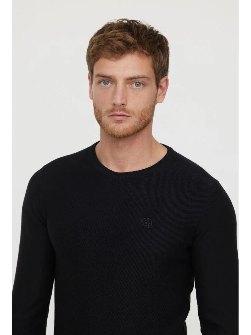 Lee Cooper   Pull coton regular CIRO   Noir