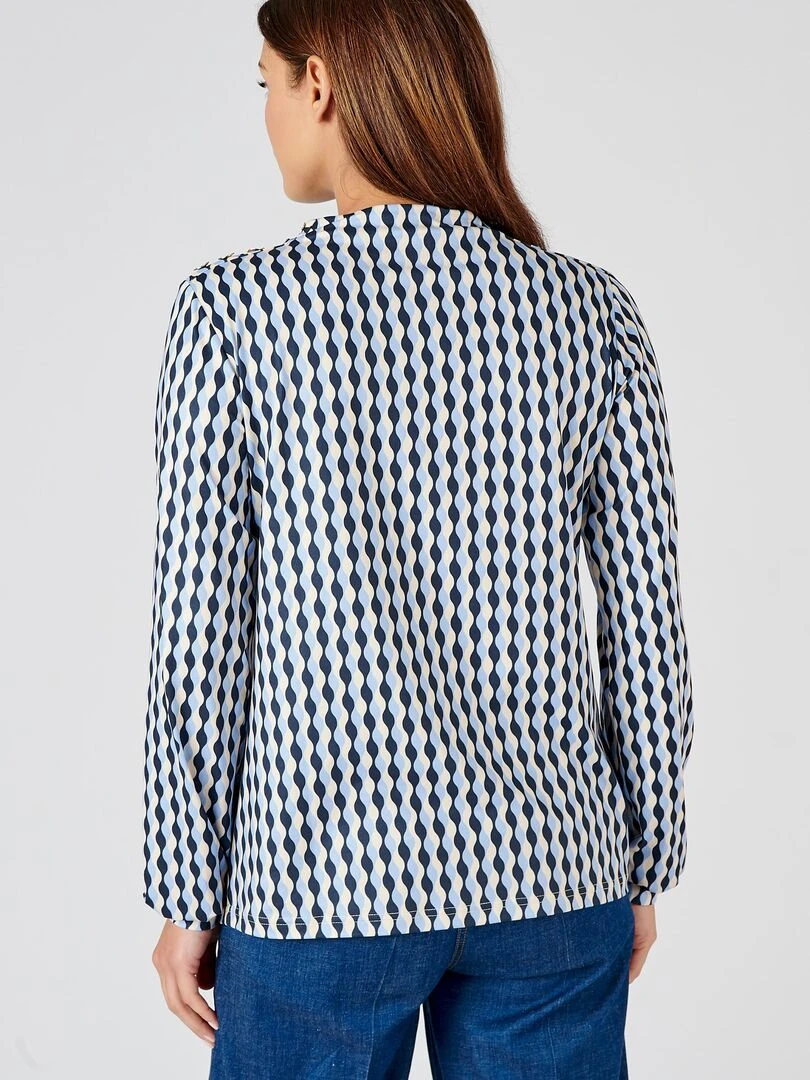 Tee shirt maille chaude   Damart   Bleu