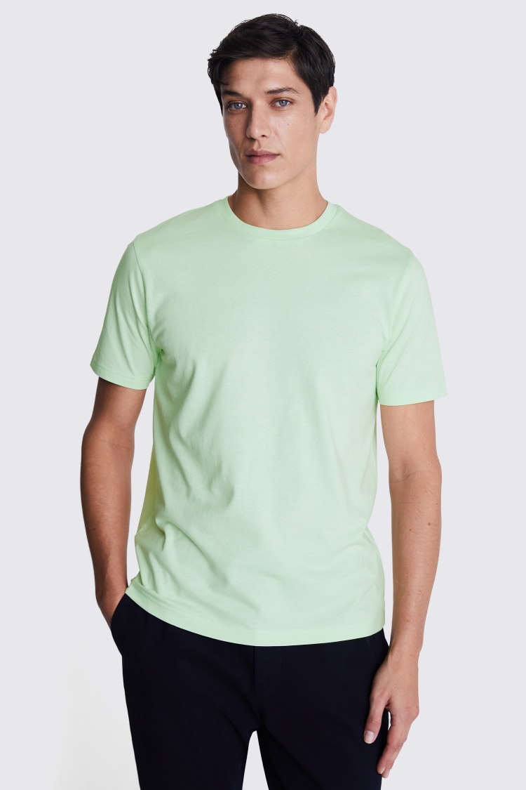 Sage Green Crew Neck T-Shirt   Buy Online at Moss
