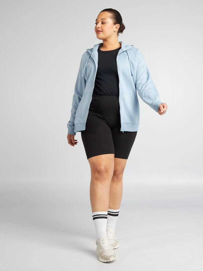 Cycliste en coton stretch noir