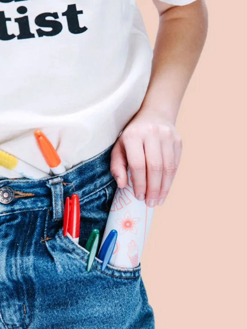 Set en silicone à colorier réversible   Mini Robot   N/A