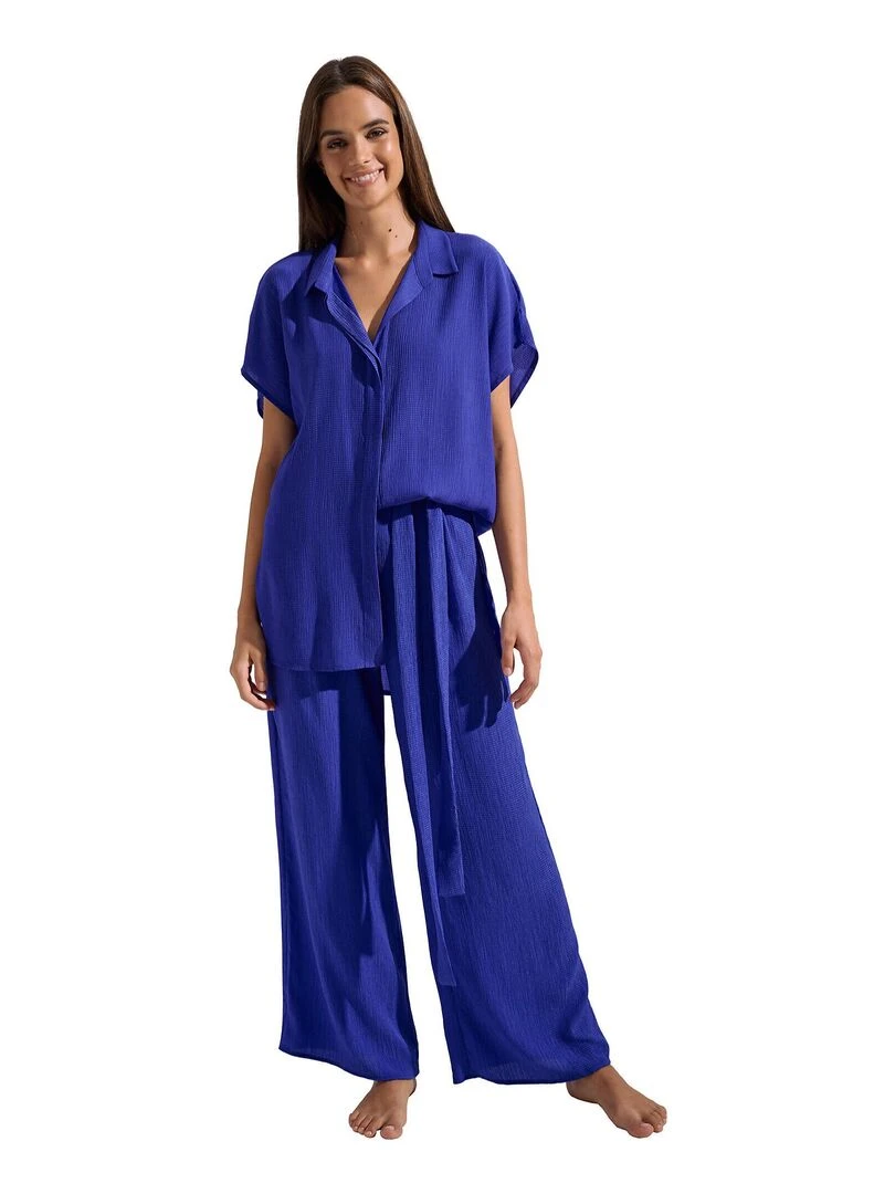 Pantalon estival long Japan   Bleu