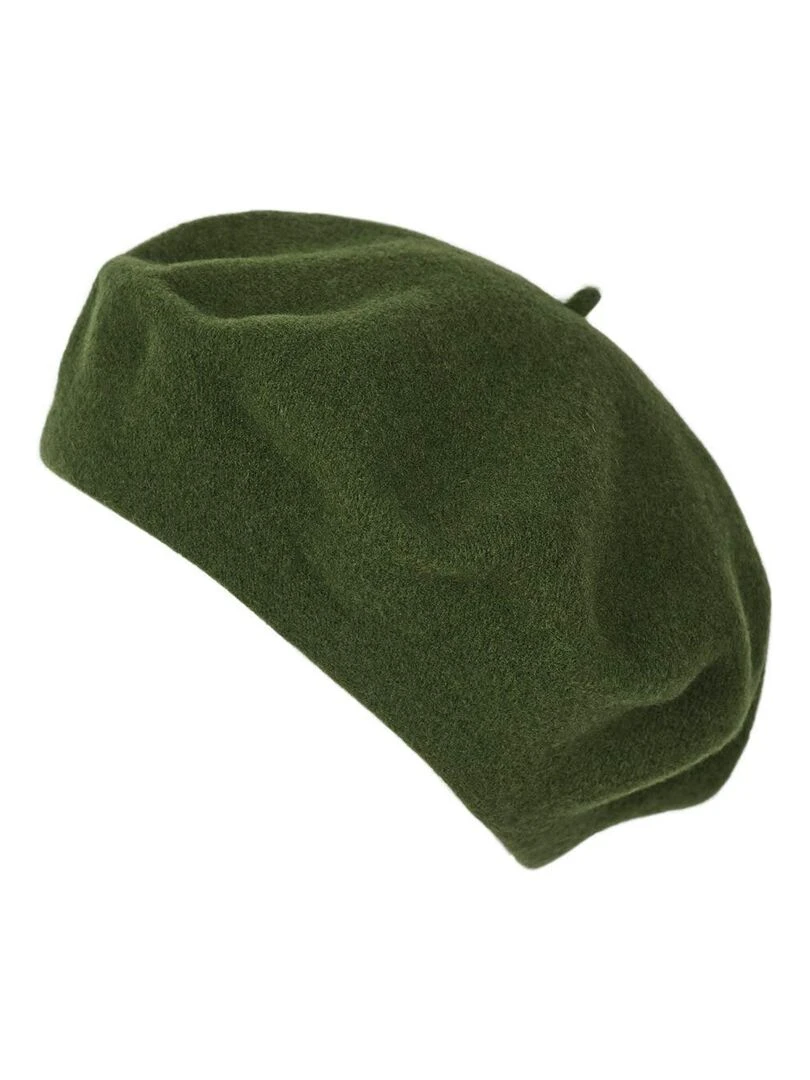 Béret Feutre de Laine Yva Made in UE Vert kaki