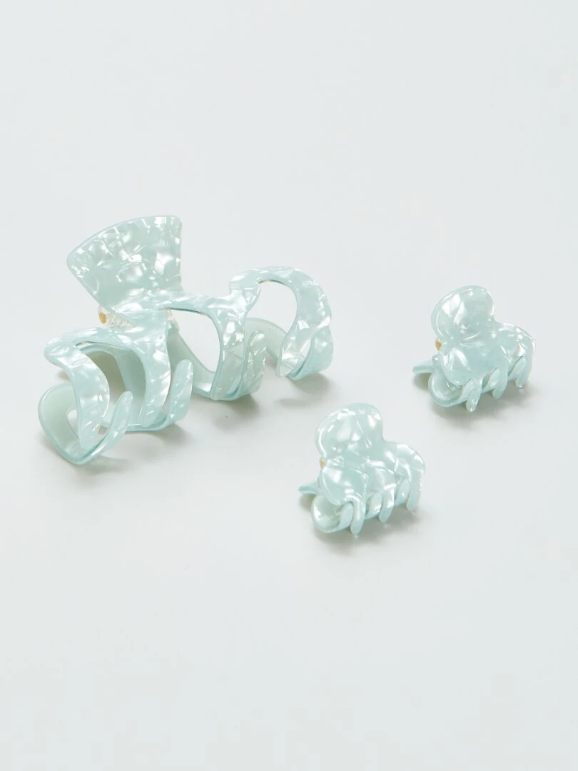 Lot de pinces crabe 3 pièces Vert