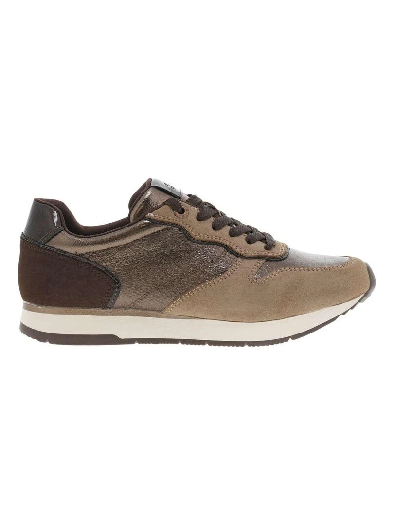 TAMARIS Baskets talon plat Taupe