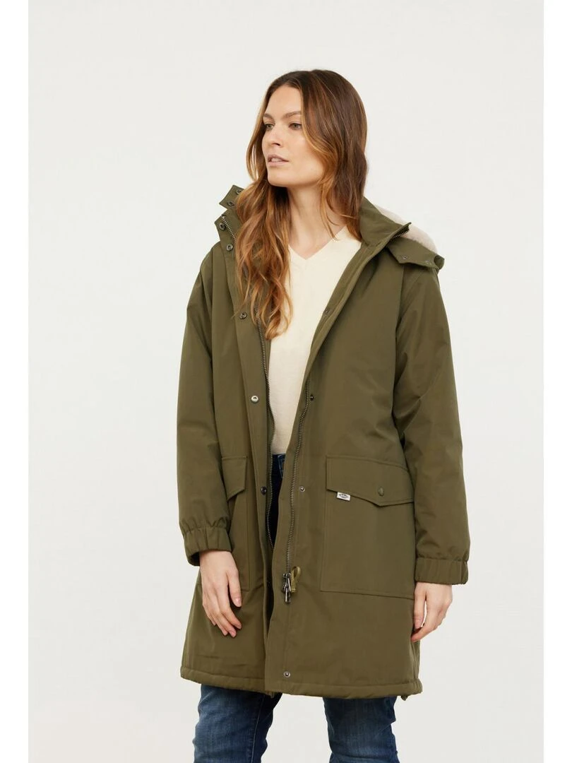 Lee Cooper Parka manches longues polyester regular FALA Kaki