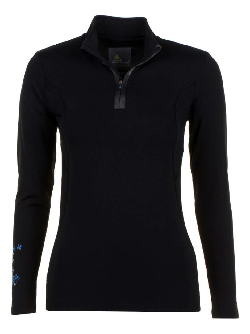 Top technique femme ANELI Noir Bleu