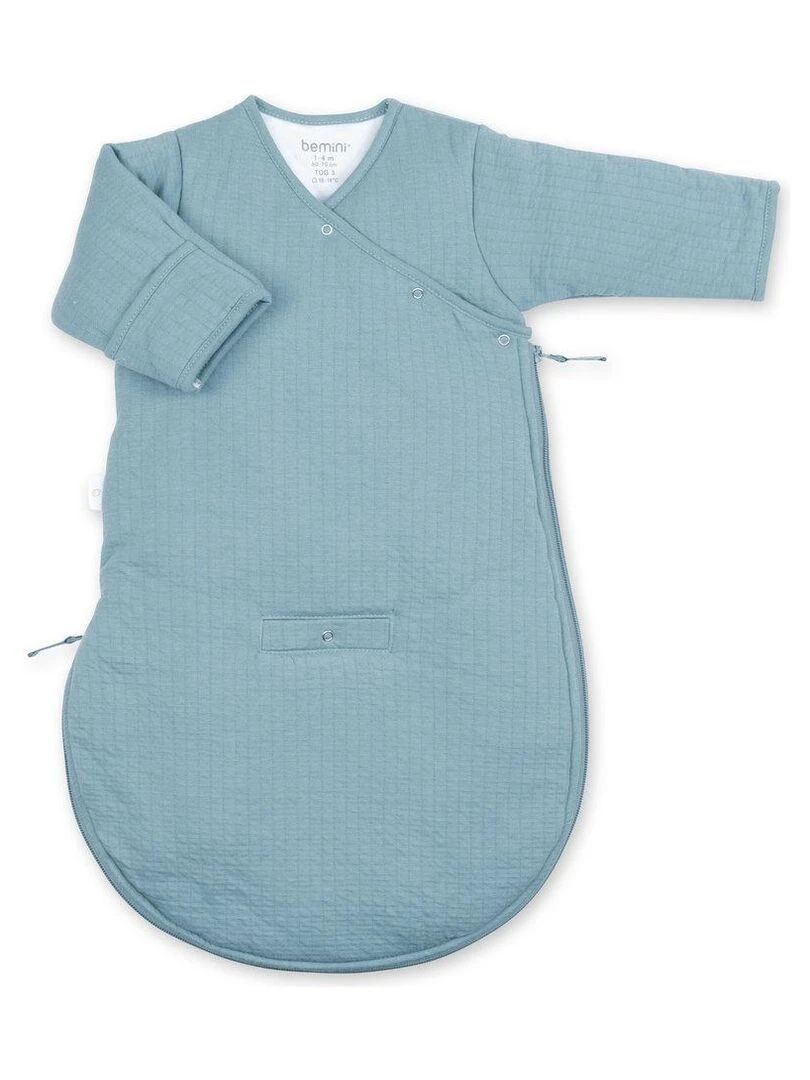 Bemini Gigoteuse avec moufles Pady Tetra Jersey et jersey Bleu foncé