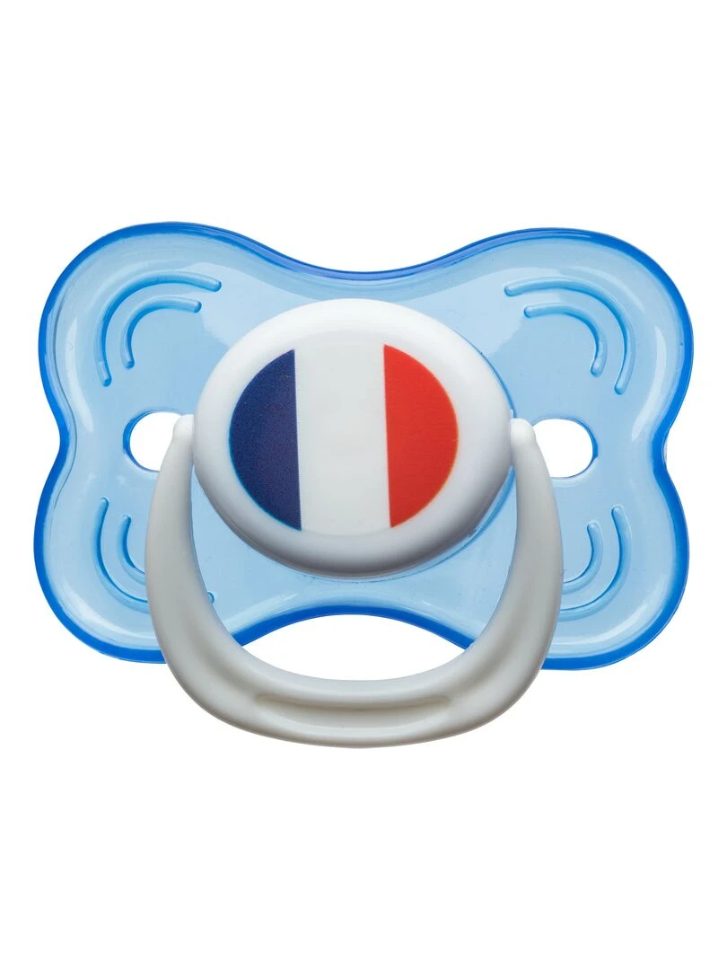 Sucette Foot France 3ème âge Bleu