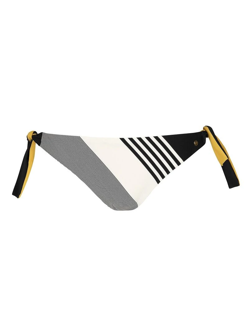 Bas maillot slip de bain à nouettes Quinby   Noir