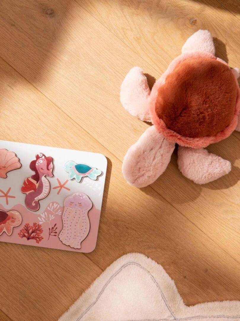 Peluche tortue Zelie (30 cm)   Beige