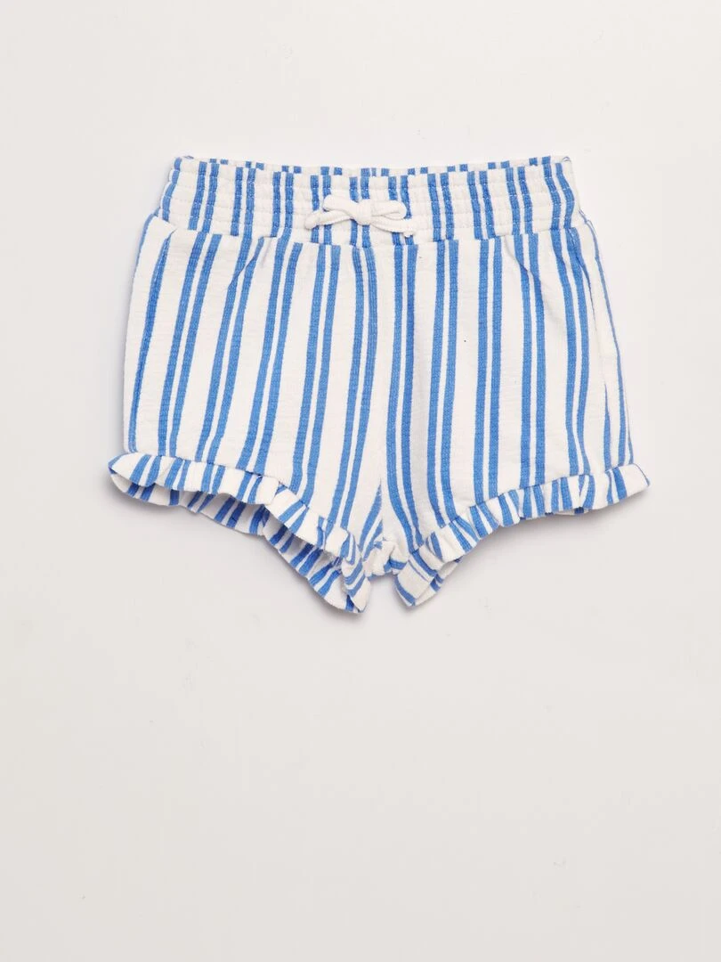 Ensemble short + débardeur imprimé   2 pèces   Blanc