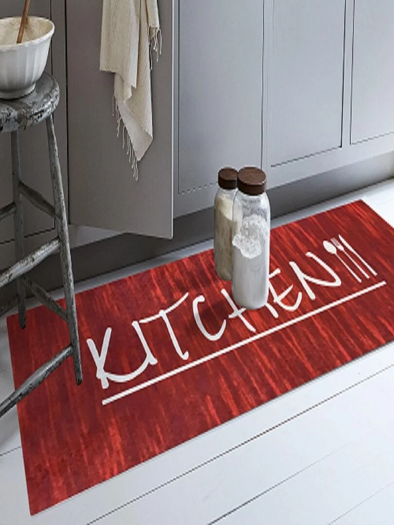 Tapis KITCHEN Rouge Rouge