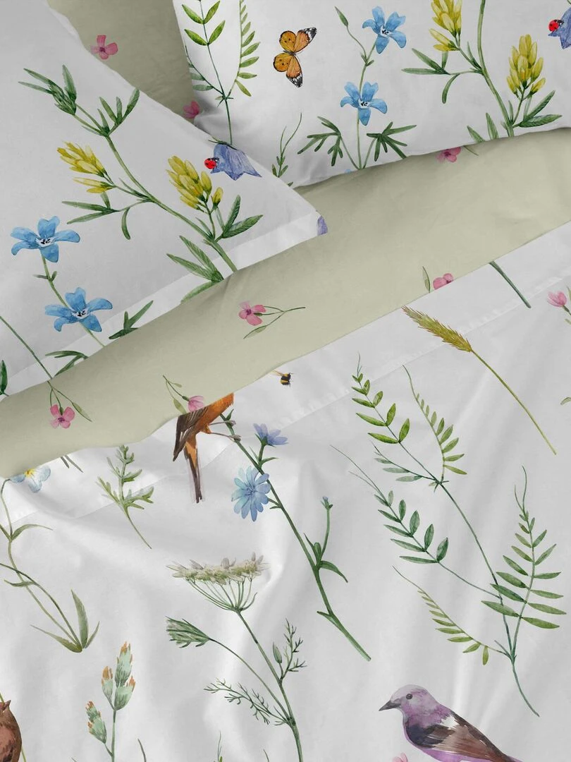 Drap housse Manarola "Happyfriday"   Blanc