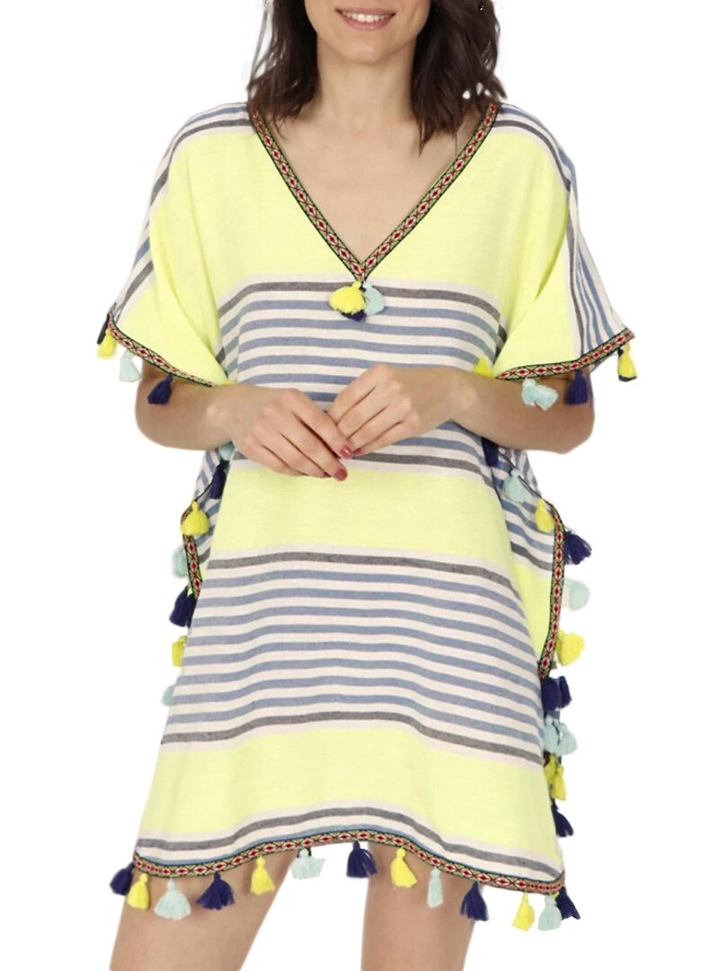 Caftan de plage Sun vert Vert