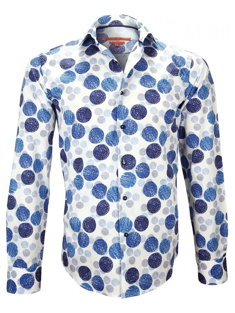 Chemise imprimée PAXTON Bleu