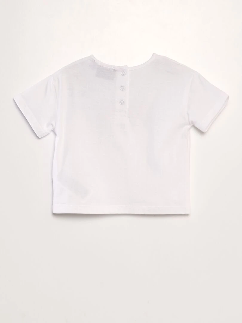 T shirt 'AC/DC' manches courtes   blanc
