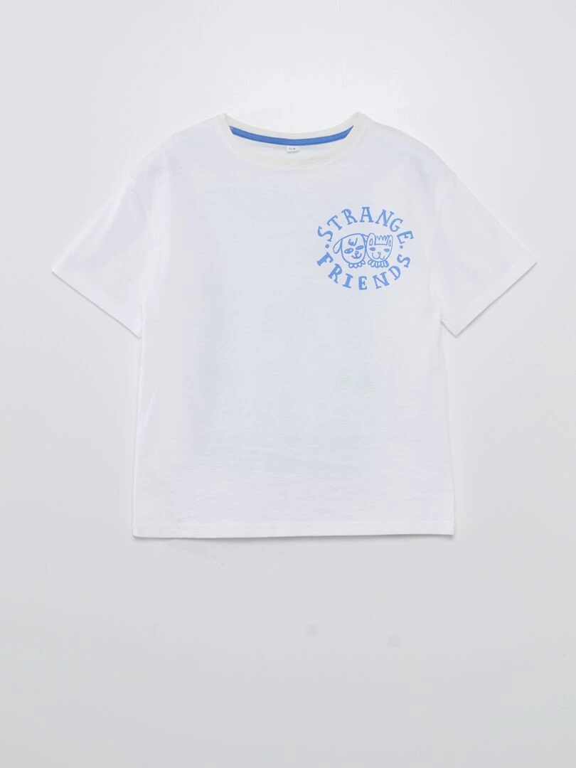 T shirt à col rond X Little Bad Wolf   Blanc