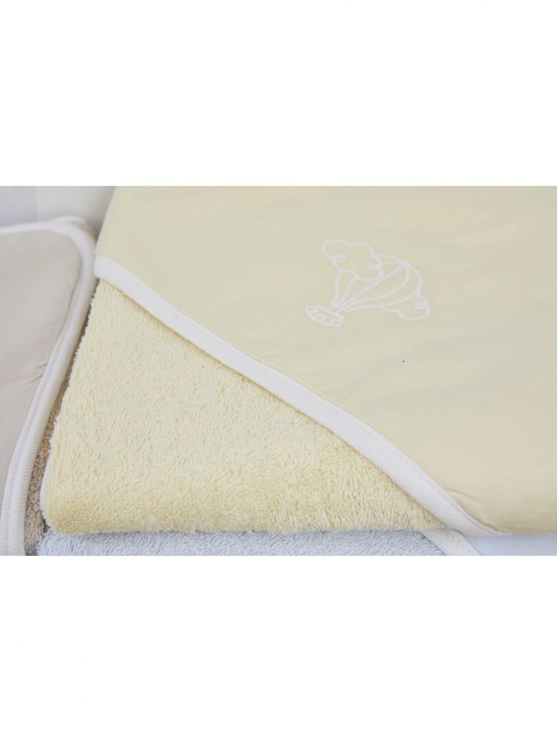 Cape de Bain Bébé 100% Coton Bio Couleur bébé   100% coton biologique   Beige