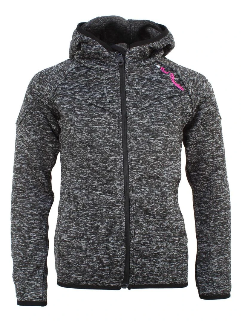 Blouson polaire fille FATORA PEAK MOUNTAIN Noir Noir