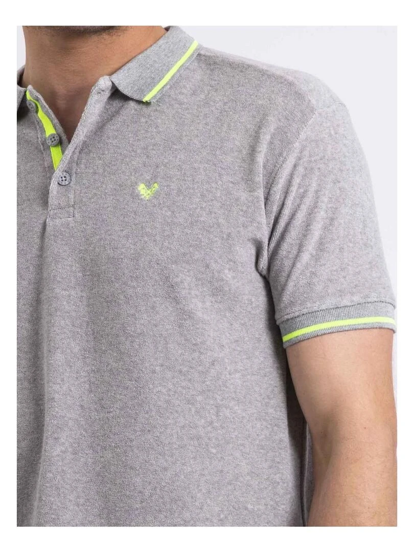 Polo manches courtes PAMEDI   Gris