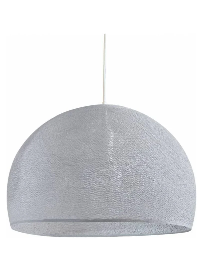 Abat jour coupole gris perle 67 avec suspension simple Gris perle
