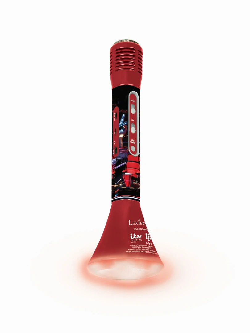 Micro Karaoké Sans Fil Avec Enceinte Bluetooth® Intégrée Lumières Et Changement De Voix The Voice N/A
