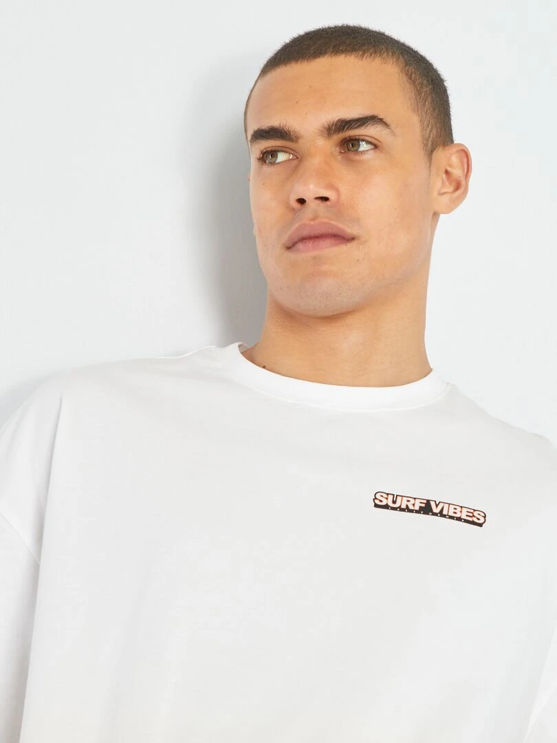 T shirt avec couleur dégradée   orange