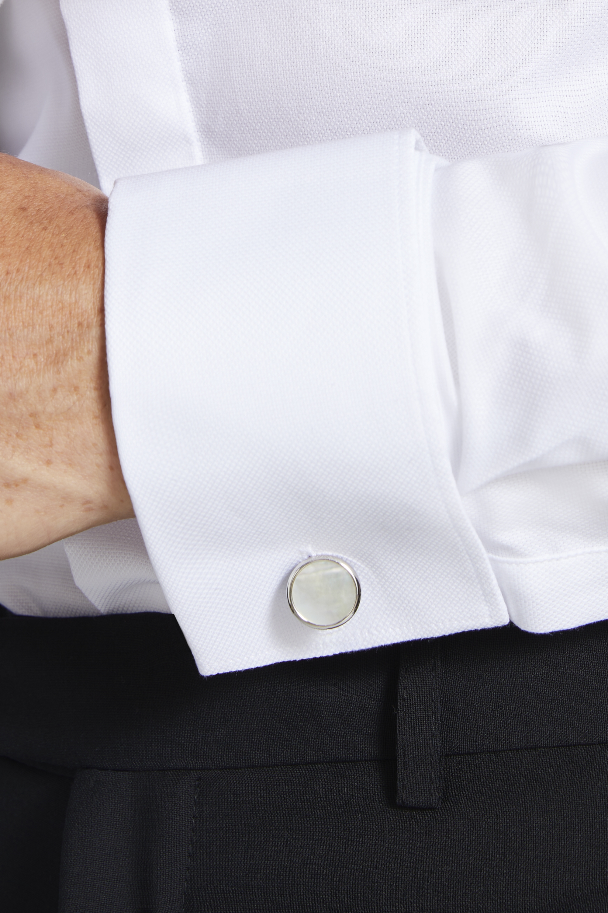 Tailored Fit White Marcella Wing Collar Dress Shirt   Buy Online at Moss