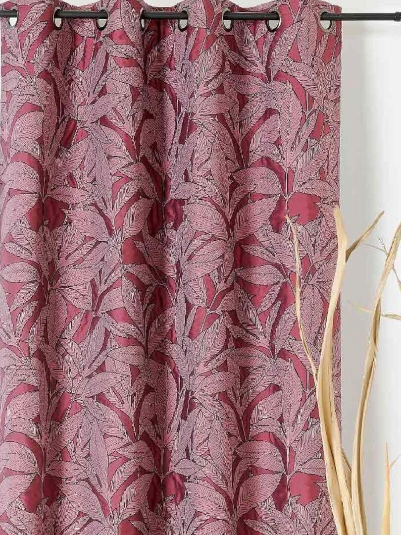 Rideau d'ameublement esprit feuillages Parme