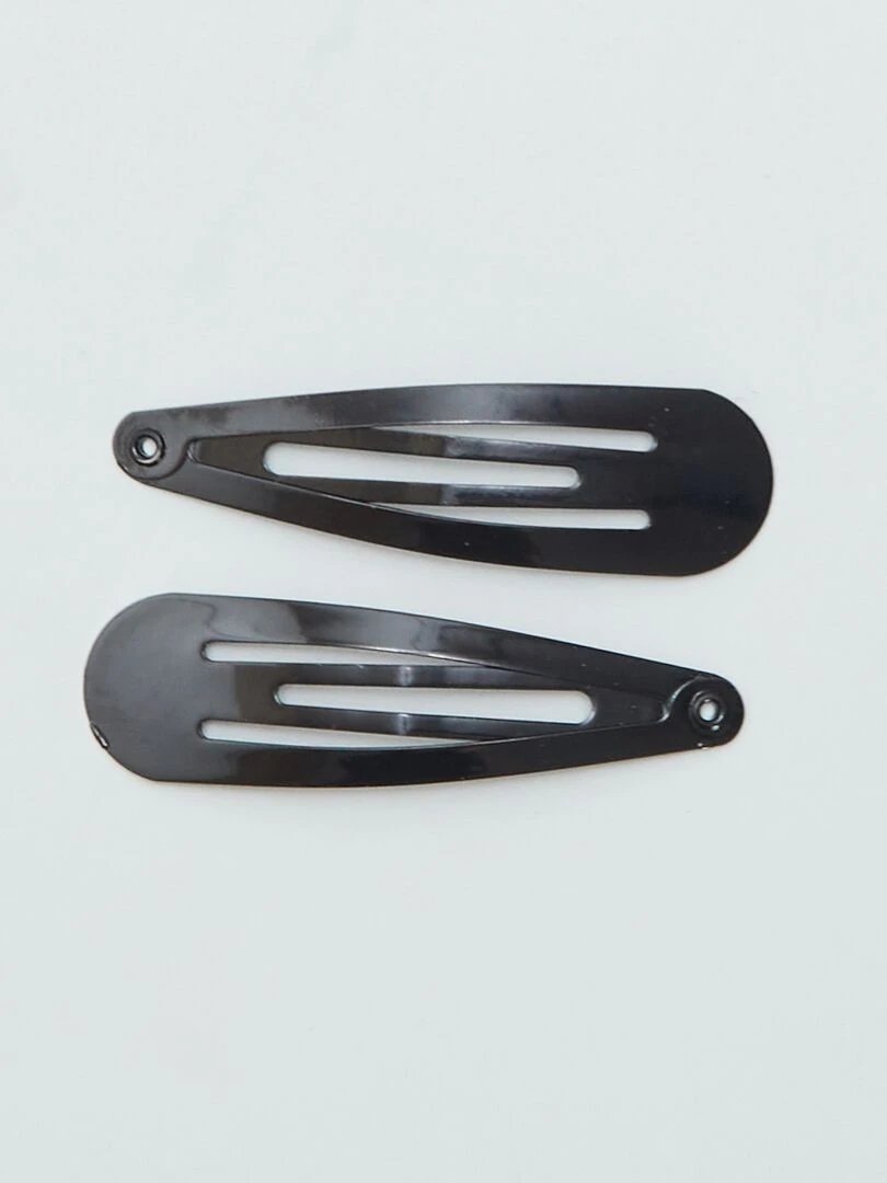 Lot de 6 pinces à cheveux noir