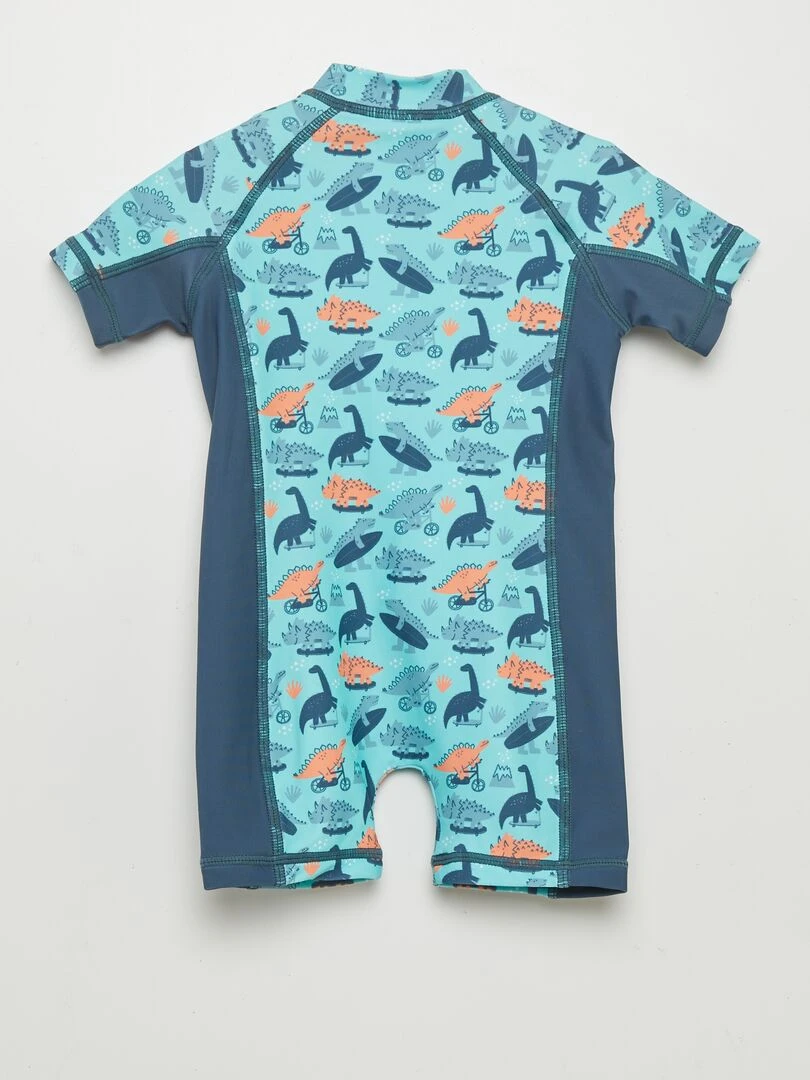 Combinaison de bain imprimée   Bleu