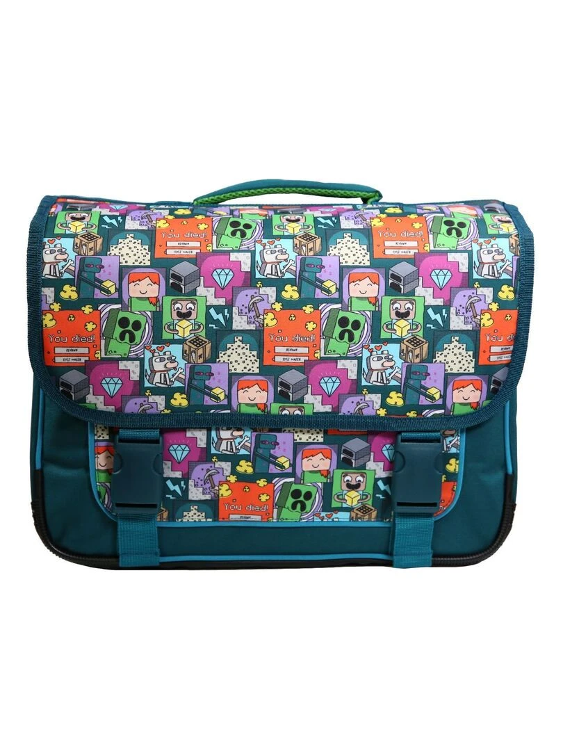 Cartable 38 cm Minecraft Jeu Vidéo Vert Bagtrotter Vert