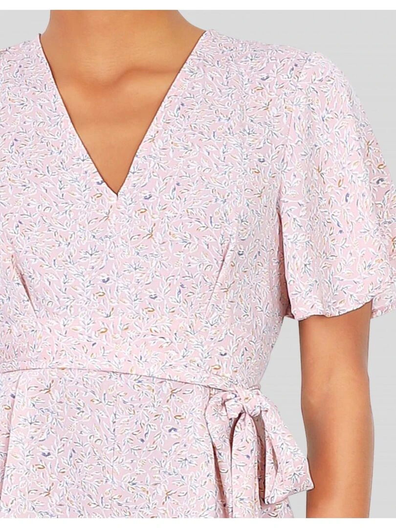 Robe courte Kebello   Rose