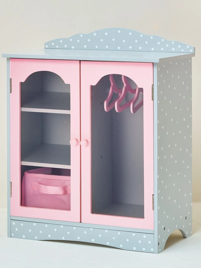 Armoire dressing avec placards de rangement pour poupée ou poupon jouet Olivias Little World   N/A