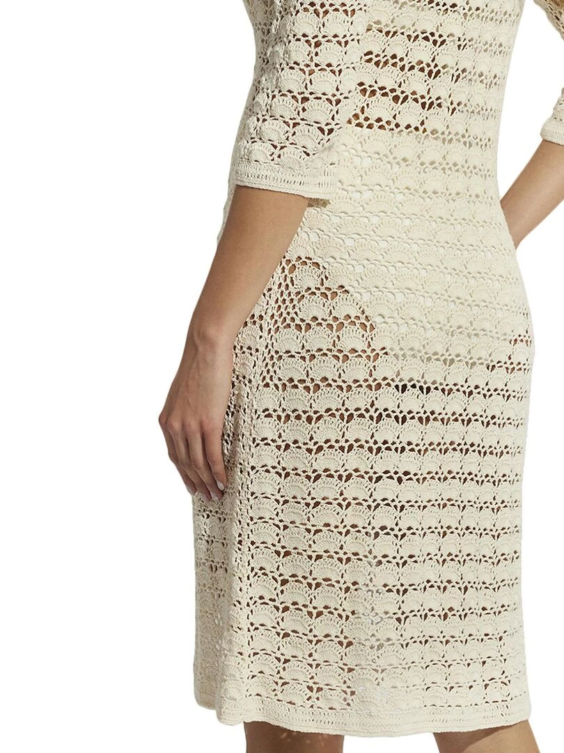 Kimono de plage manches trois quarts Complementos   Blanc