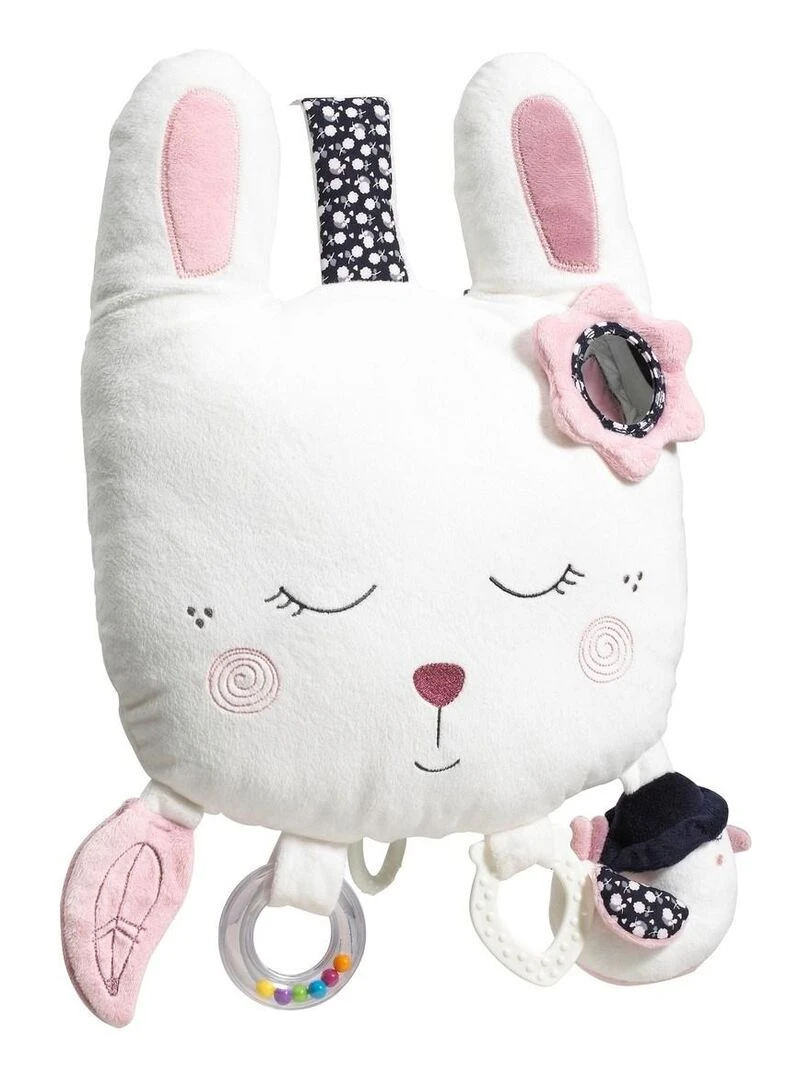 Jouet d'activités Musical lapin à LED en velours blanc SAUTHON Blanc