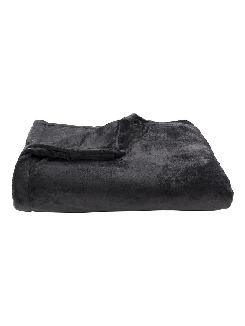 DODO Couverture Polaire Extra Douce Coloris Anthracite Gris