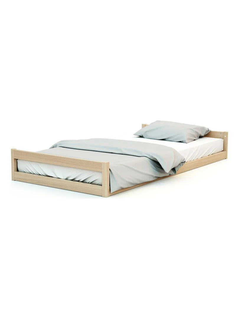 AT4   Lit évolutif 70x140 CONFORT   Marron foncé