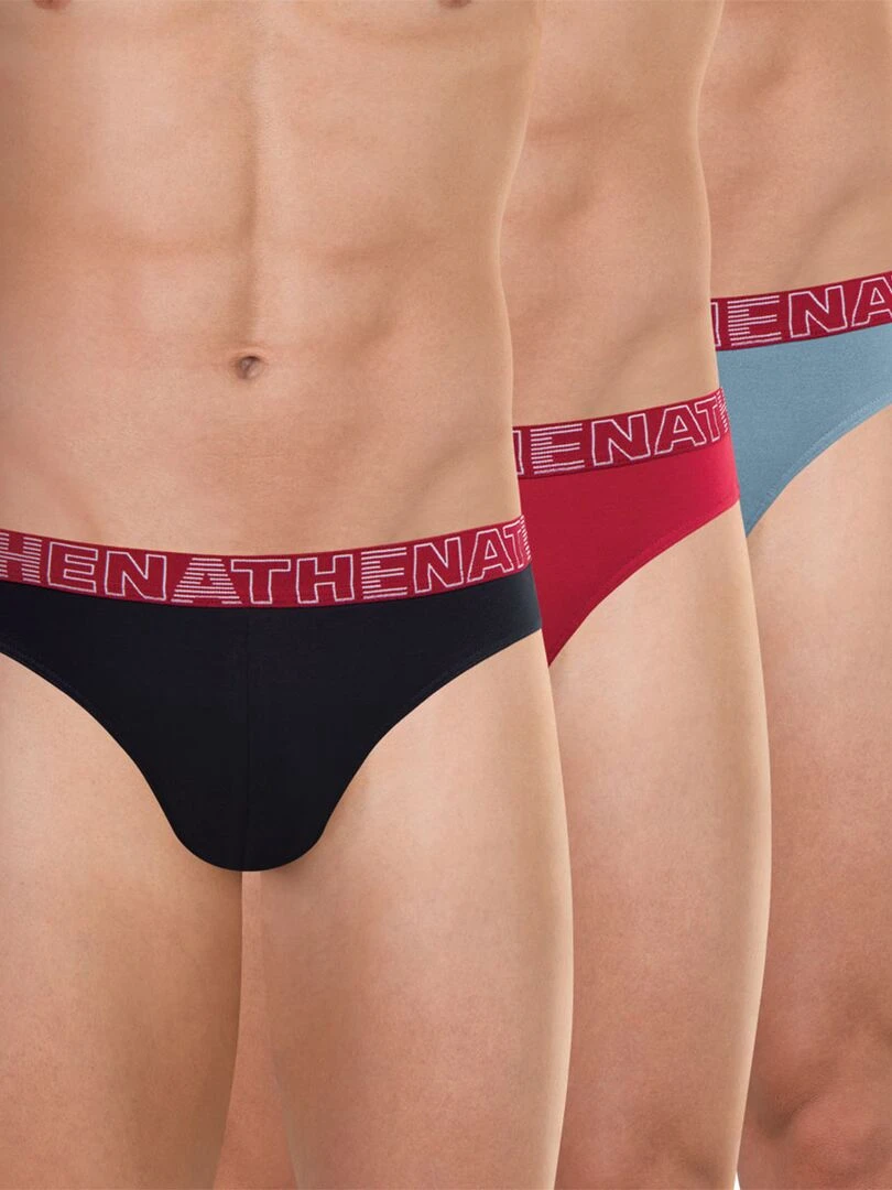 Lot de 3 slips homme Eco Pack Bordeaux