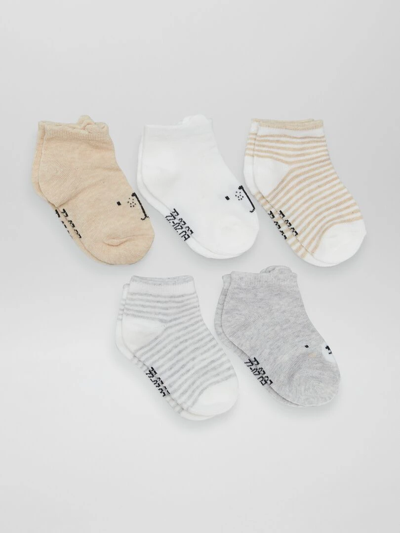 Lot de 5 invisibles Gris