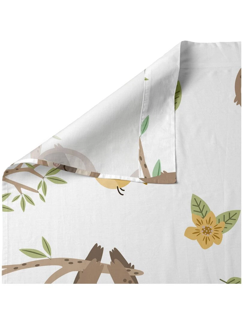 Parure de lit 2 pièces Happy sloth "Happyfriday"   Blanc