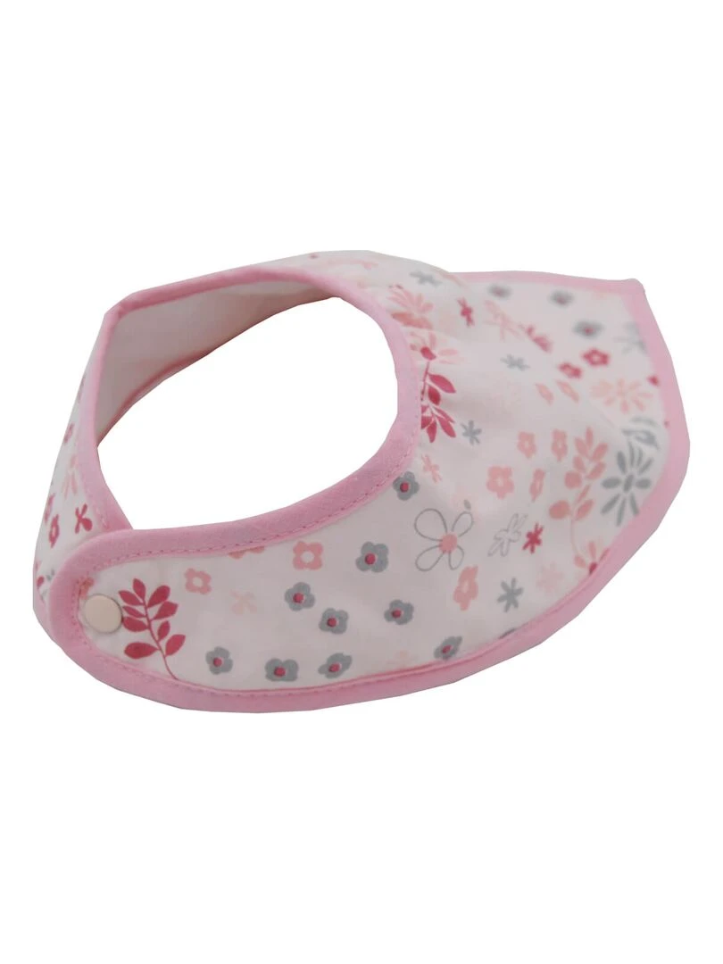 Bavoir bandana Liberty en coton Naissance   Rose