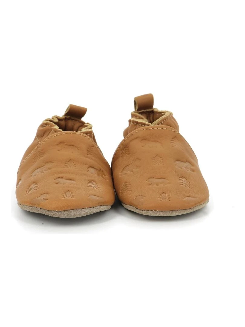 Chaussons Cuir Bear's Walk   Marron