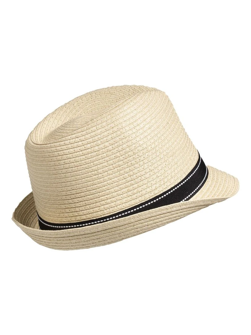 Isotoner Chapeau Femme Trilby Bande Noir Noir