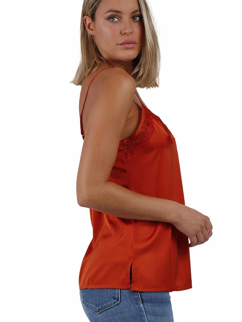 Débardeur Puntilla Escote   Orange